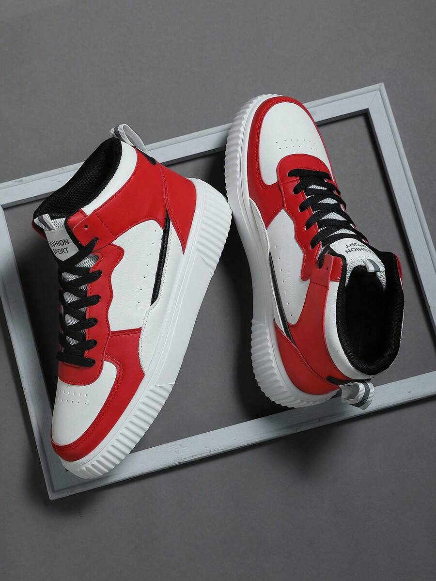 大碼休閒男士運動鞋高幫板鞋男子運動鞋