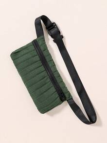 SHEIN Chico preadolescente Pantalones deportivos con sudadera unicolor & Bolso - Multicolor - Ver 4