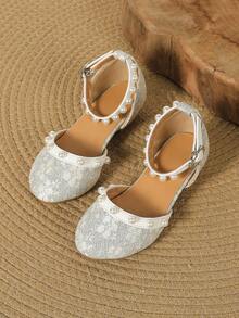 Kids High Heel Sandals - Apricot - View 3