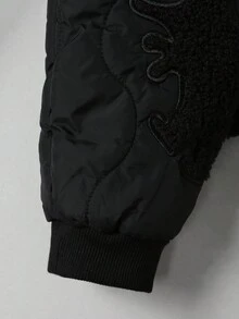 SHEIN Young Boy Solid Quilted Pants - Black - View 5