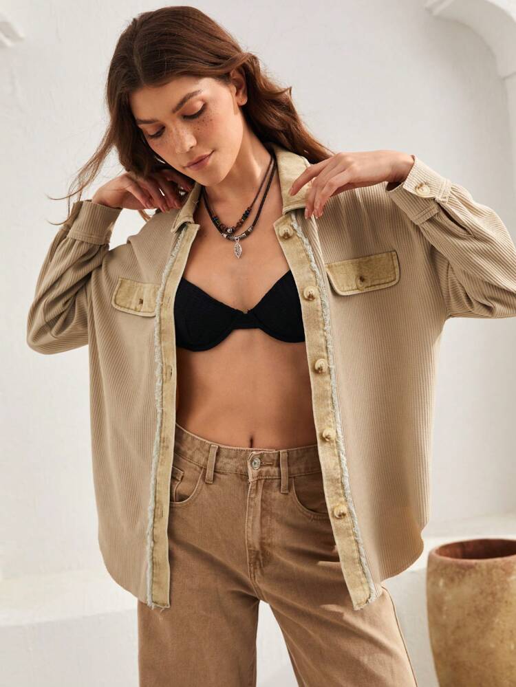 Ladies Drop Shoulder Regular Coat