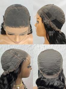 Transparent Lace Kinky Curly 4 X 4 Lace Closure Wig 180% Density 12-26 Inch Natural Black Color Pre-Plucked Natural Hairline  Lace Human Hair Top Quality Wig For Women - SNatural - View 8