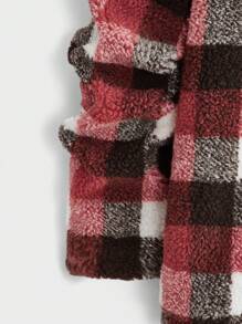 Manfinity VCAY 男士宽松格纹印花翻盖口袋夹克，适合秋冬