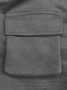 Manfinity Homme Nam In Động vật Áo polo - Xám - Xem 3