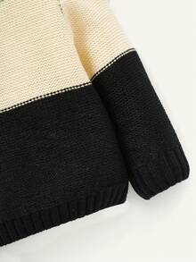 Đứa bé trai Giải trí Sọc Áo len Với Vòng cổ , Tay áo dài - Nhiều màu - Xem 5