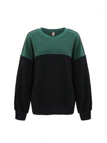 DAZY Hai âm Thả vai Áo nỉ Without Tee - màu đen - Xem 9