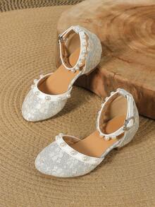 Kids High Heel Sandals - Apricot - View 4