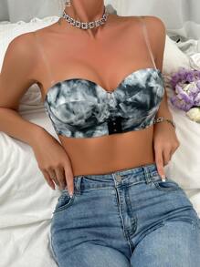 Tie Dye Underwire Bra - Multicolor - View 3