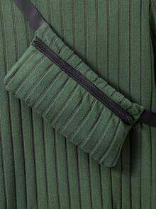 SHEIN Chico preadolescente Pantalones deportivos con sudadera unicolor & Bolso - Multicolor - Ver 7