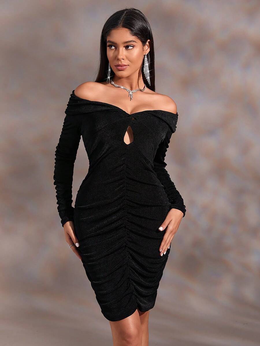 long gold prom dresses ZAPAKASA Women Sparkly Mermaid Sequins Strapless Formal Dress Color:Evening Blue Review Business Long Sleeve Lace & Embroidered