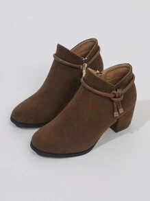 Fashionable Boots - Chocolate Brown - View 3