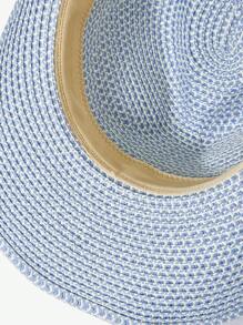 SHEIN VCAY 1 Miếng Mùa hè Phong cách Mũ chống nắng Đối với Chống nắng - Màu xanh lam - Xem 3