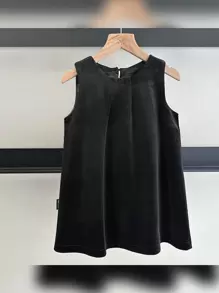 Robes pour jeunes filles Boutons Casual Unicolore