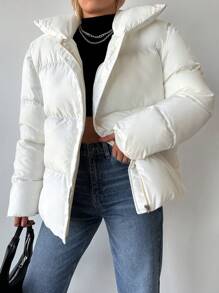 EURMUSE Damen Baumwollmantel Jacke