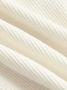 SHEIN MOD Mushroom & Letter Graphic Top-stitching Tank Top - Apricot - View 3