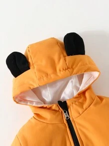 Baby Boys' Hooded Casual Jacket Suitable For Autumn And Winter Seasons