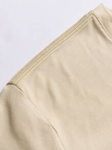 Manfinity Homme Hombres Camiseta con letra & con estampado de astronauta - Albaricoque - Ver 6