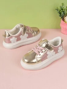 1 Par Tênis Esportivos E Casuais Para Crianças, Multicoloridos, Meninas