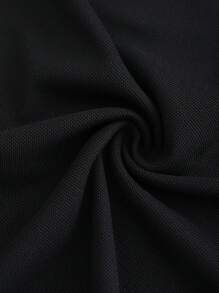 Nam Viền tương phản Áo polo - màu đen - Xem 5