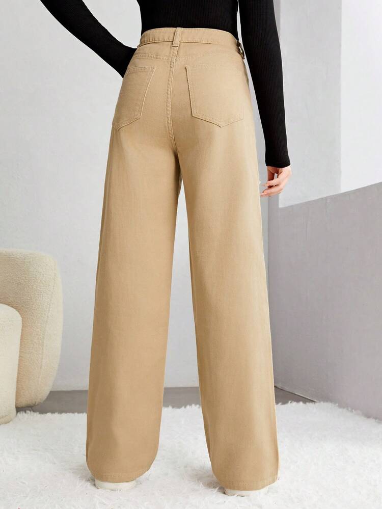 Teen Girl Ripped Straight Leg Jeans