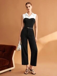 BizChic Hai âm Áo không tay - Đen và trắng - Xem 8