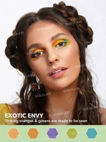 SHEGLAM Gifted Gemini Palette 8-Clolor Shimmer Matte Eyeshadow Palette Neutral Tone Bold Color Blue Green Orange High Pigment Long Wear Blendable Cream Eyeshadow Brand Beauty Makeup Face Paint Cosmetic For Women Girls Perfect For Fall Winter Ideal For Y2K Fancy Fashion Suitable For Birthday Christmas Present Party Ready Best Color