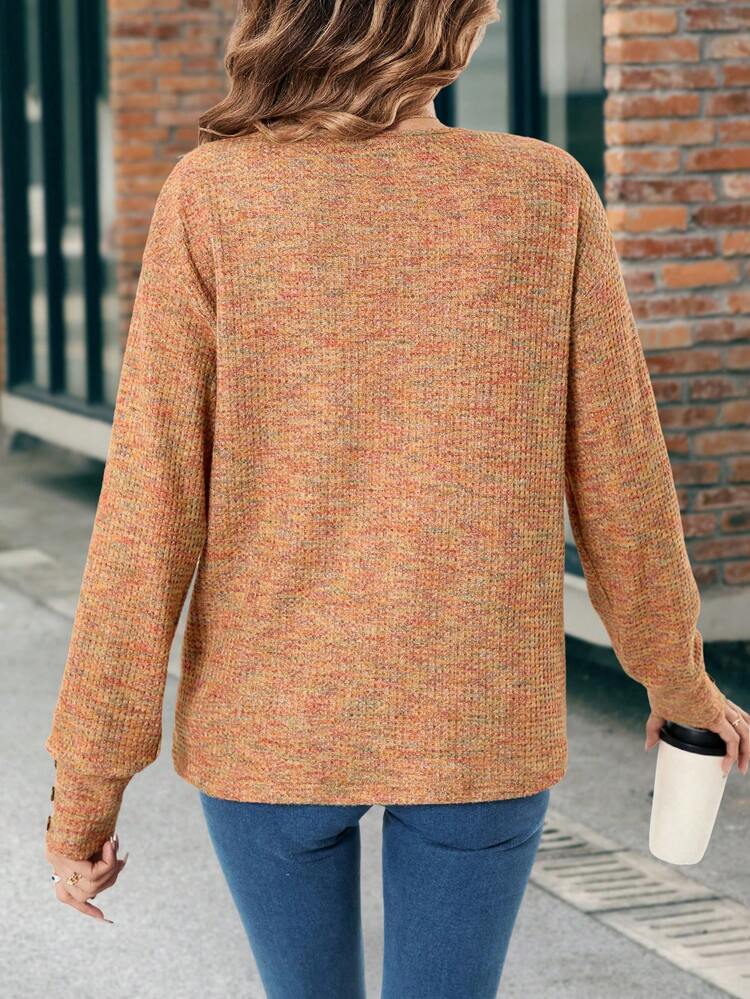 Space Dye Drop Shoulder Tee