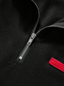 Manfinity Homme 男士拼色插肩袖 Polo 衫 - 彩色 - 查看 5