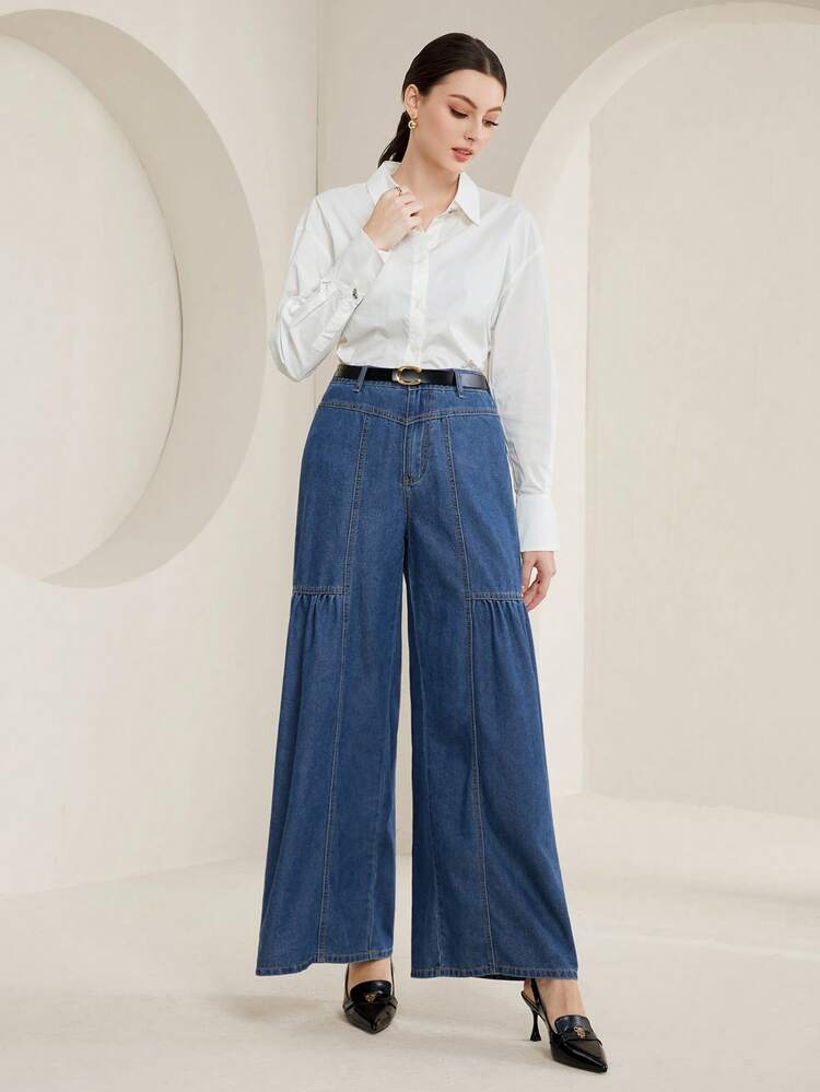 High Waist Wide Leg Jeans