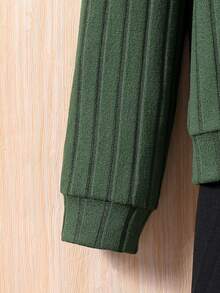 SHEIN Chico preadolescente Pantalones deportivos con sudadera unicolor & Bolso - Multicolor - Ver 3