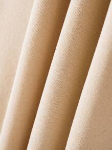 SHEIN Essnce 山和字母圖案加絨內裏運動衫