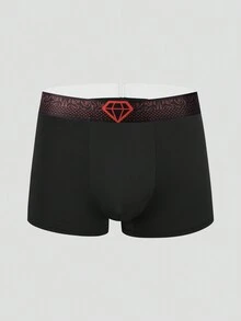 Men's Diamond Print Boxer Briefs - Multicolor - View 4