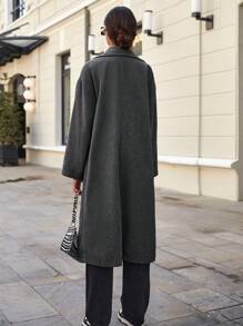 EURMUSE 秋冬季时尚双排扣大衣