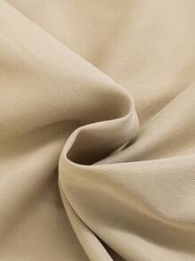 SHEIN Baby Girl Cartoon Embroidery 3D Ears Design Hooded Trench Coat - Apricot - View 6