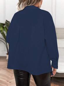 Calvaya Plus cămașă cu umăr căzut cu clapă