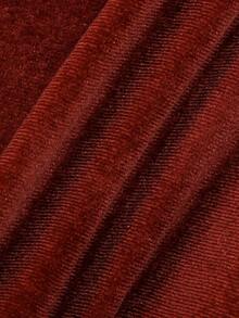 Baby Girl Zip Up Hooded Jacket & Pants - Rust Brown - View 3