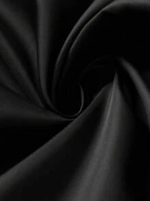 Manfinity LEGND Men Letter Graphic Striped Trim Slant Pockets Padded Coat - Black - View 6