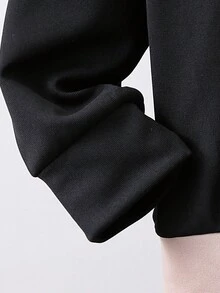 SHEIN Young Boy Letter Graphic Colorblock Sweatshirt & Sweatpants - Multicolor - View 5