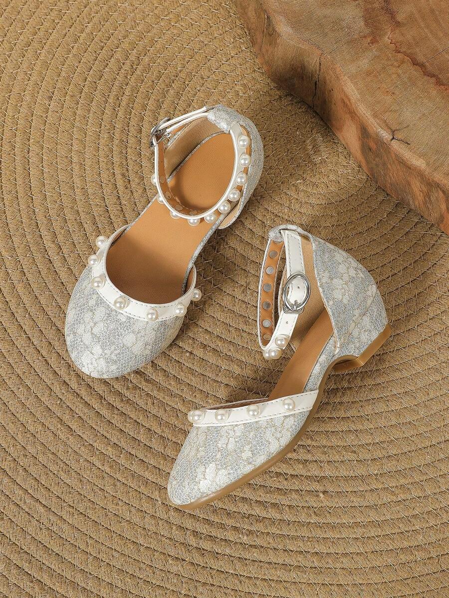 Kids High Heel Sandals - Apricot - View 1