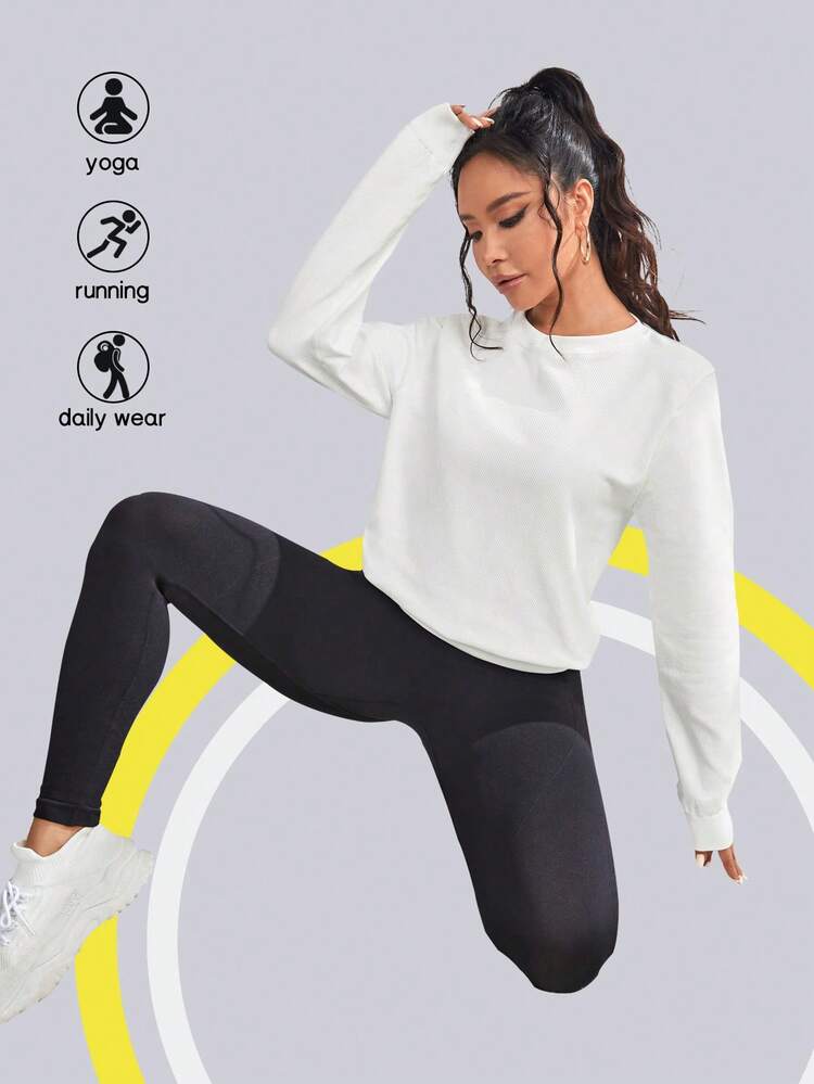 Solid Sports Sweatshirt