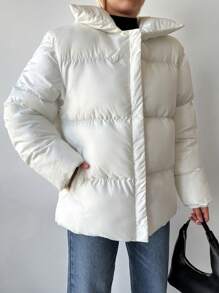 EURMUSE Damen Baumwollmantel Jacke