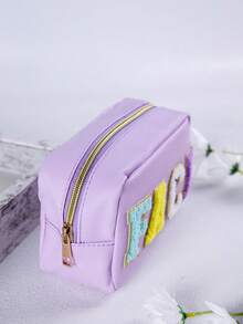 Bộ 4 túi đựng mỹ phẩm thêu chữ, túi đựng đồ dùng vệ sinh cá nhân dung tích lớn dùng hàng ngày. - Nhiều màu - Xem 6