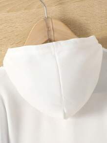 Chàng trai trẻ In Khủng long Hoodie & Thư được vá Túi có nắp Quần - màu xanh lá - Xem 4