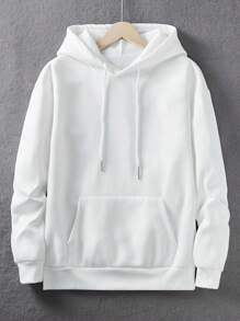 Manfinity Dauomo Nam Giải trí Hoodie Với Hoa hồng & In Mẫu - trắng - Xem 2