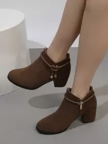 Fashionable Boots - Chocolate Brown - View 2