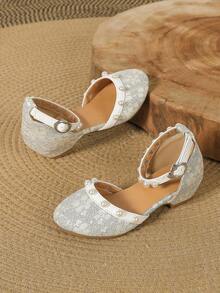 Kids High Heel Sandals - Apricot - View 2