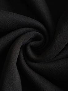 Nam Đồ họa Chữ cái Thả vai Áo nỉ - màu đen - Xem 5