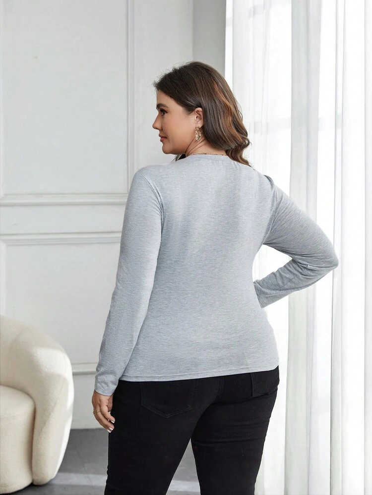 Plus Twist Front Tee