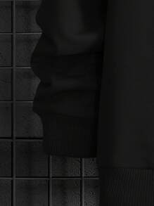 EURMUSE Men Letter Graphic Sweatshirt