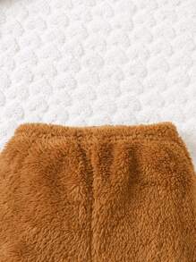 Baby Boy 3pcs Elastic Waist Flannel Pants